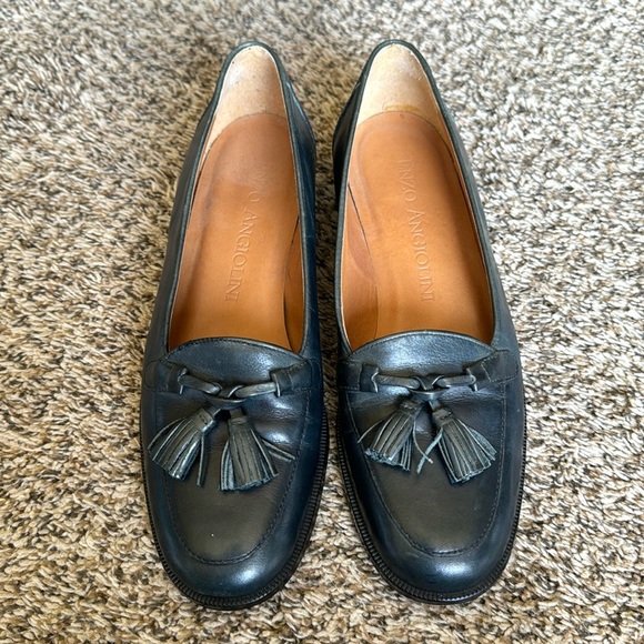 Enzo‎ Angiolini Women’s Size 6.5 Navy Blue Leather Dress Shoes - Picture 1 of 5